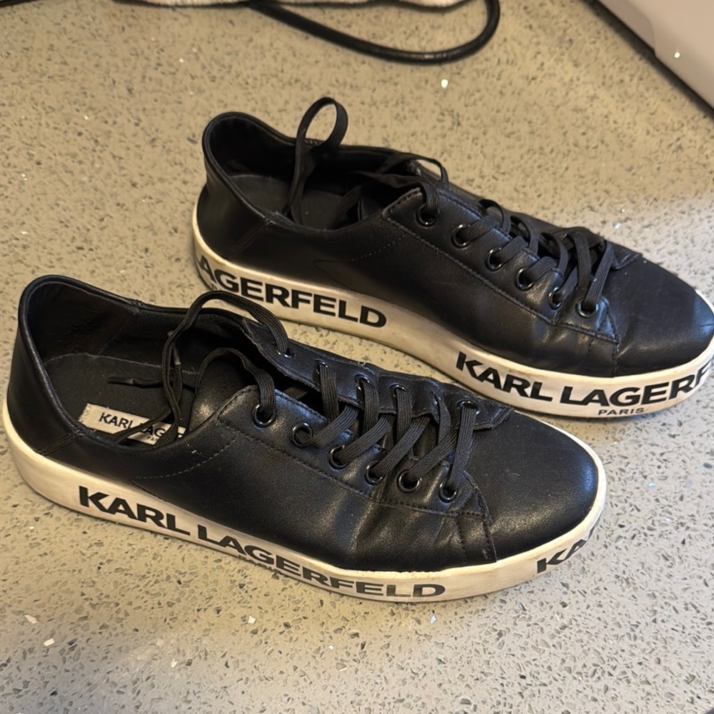 Karl Lagerfeld Black Womens Shoes